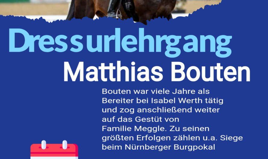 Dressurlehrgang Matthias Bouten